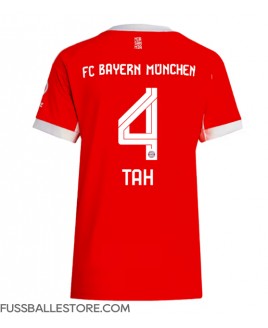 Günstige Bayern Munich Jonathan Tah #4 Heimtrikot Damen 2025-26 Kurzarm